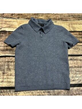 Christian Lacroix Sweater Womens Small Merino Wool Polo Short Sleeve